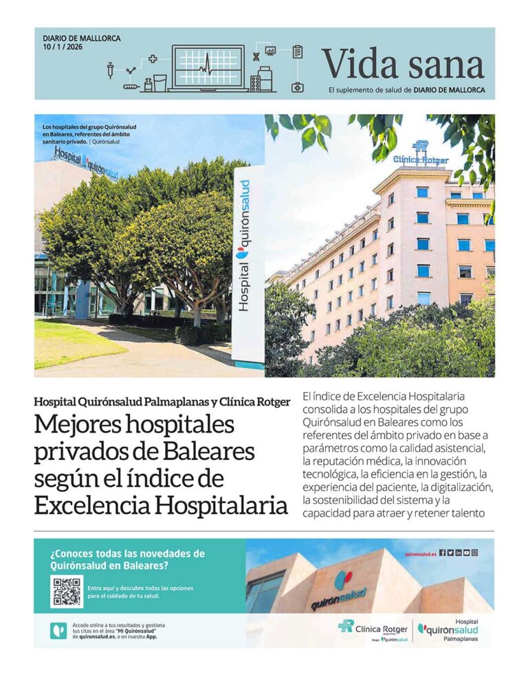 Vida Sana. Mejores hospitales privados de Baleares según el índice de Excelencia Hospitalaria
